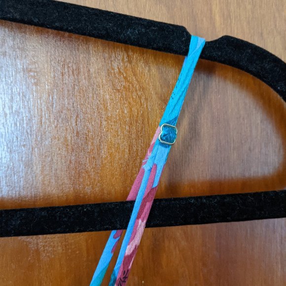 Zara Blue and Pink Floral Print Midi Dress - Picture 11 of 11